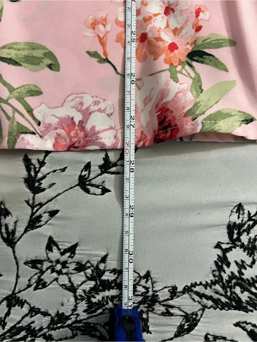 Zunie Girls' Peach Floral Faux Wrap Dress with  lace & Ruffle Trim Size 8